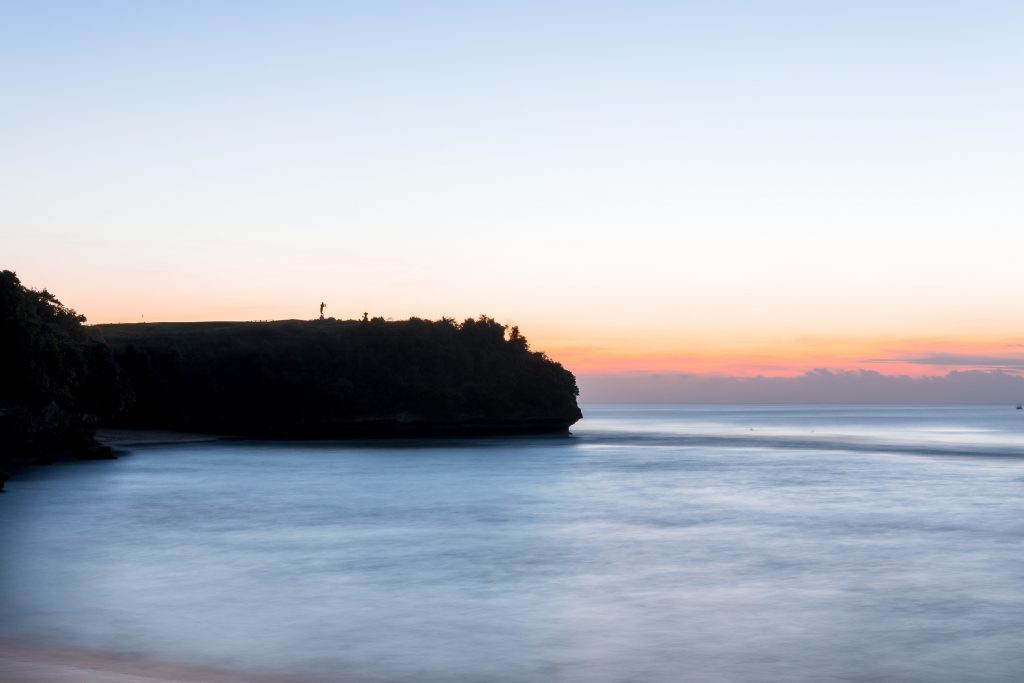 Balangan cliffs at sunset